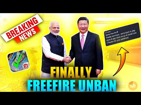 FINALLY FREE FIRE UNBAN IN INDIA || GOOD NEWS FREE FIRE UNBAN IN INDIA || FREE FIRE RETURN IN INDIA.