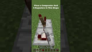 EASY ON/OFF Redstone Clock  #minecraft #tutorial #redstone #minecrafttipsandtricks