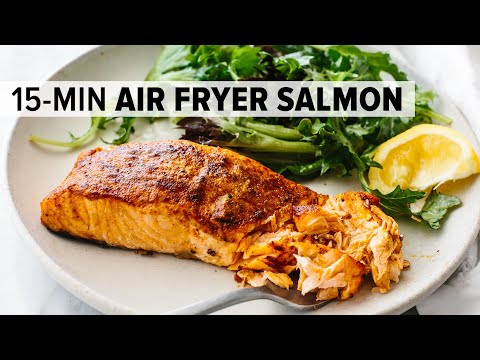 AIR FRYER SALMON | my favorite 15-minute dinner recipe!