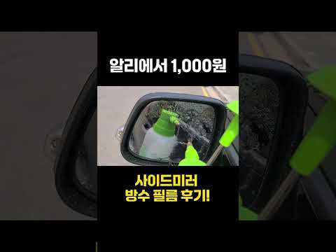 알리에서 1,000원에 구입한 사이드미러 방수 필름