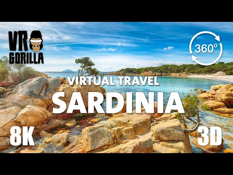 Sardinia: VR Tour of the Blue Beaches of Costa Smeralda (short) - 8K 360 3D VR