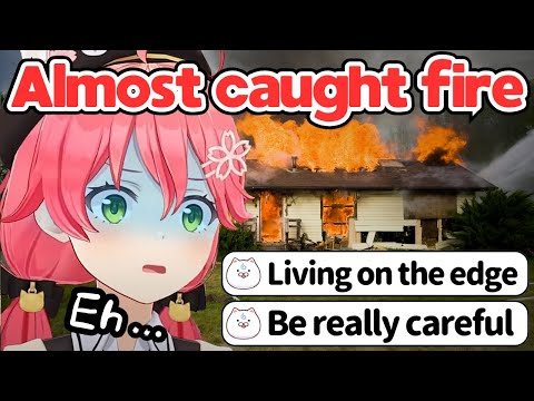 Miko Reveals Her House Almost Caught Fire Recently Due to the Dangerous PON[Hololive/EngSub/JpSub]