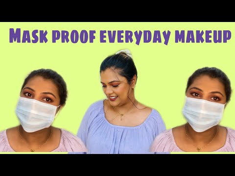 Mask proof makeup/ everyday makeup in tamil/ mask makeup in tamil/ tamil makeup tutorial