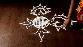 navarathri kolam || Friday Kolam || Padi Kolam || Flower Muggulu || Adventure Kolam | vasugi kolam