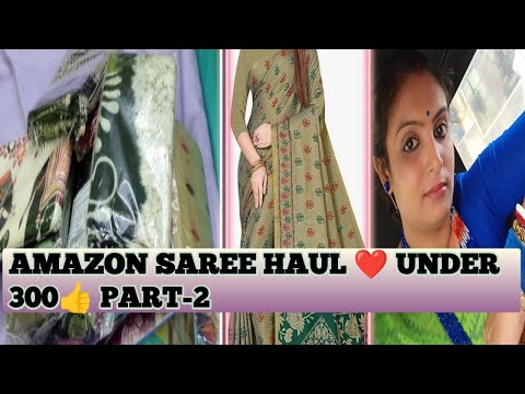 AMAZON SAREE HAUL UNDER 300 |AFFORDABLE SAREE | GROWING SILENTLY