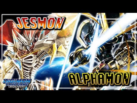 Digimon Card Game : Jesmon (Red) VS Alphamon (Black)