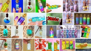 TOP 27 Easy Epoxy Resin Ideas | 27 mini Charm Bottles - Cutest Jewelry