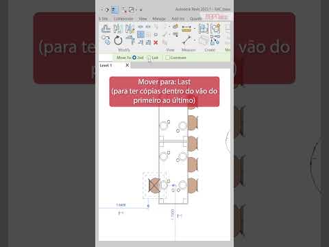 Criando Array linear no Autodesk Revit #Shorts