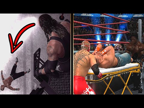 30 Best Things You Could NEVER Resist Doing in WWE Games !!!