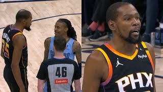 Kevin Durant exchange with Ja Morant then tells Griz fan "sit your drunk a*s down" 😂