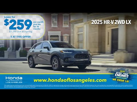 🚙 Lease the 2025 Honda HR-V LX for $259 a Month at Honda DTLA!