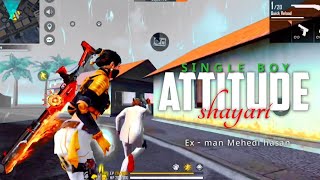 Shayari status attitude 😈free fire || short video Vairal DG Abhay Gaming ❤️