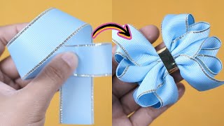 HOW TO MAKE HAIR BOWS EASY #22