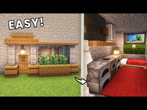 Minecraft I How to Build a Starter Mountain House (Easy)