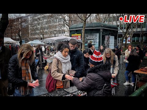 [🇫🇷Paris Live] 2025 First Sunday Flea Market & Latin Quarter walk Live Broadcasting  05/January/2025