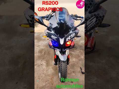 Bajaj RS200 full modification and graphics 💯🔥💥🤗😱🥰😎🏍️👍 #shots #bike2023 #mrahman12 #shor #shortsvideo