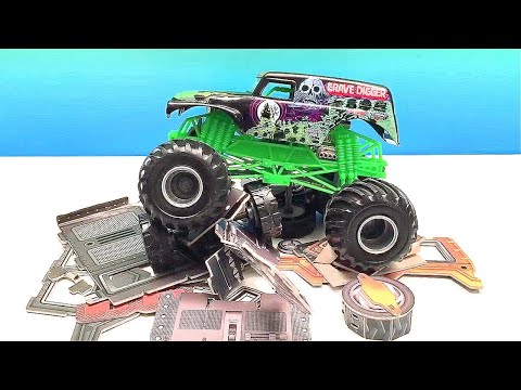 MONSTER JAM SUPER SMASH | SCOOBY DOO | GRAVE DIGGER | EL TORO LOCO | HOT WHEELS MONSTER TRUCKS