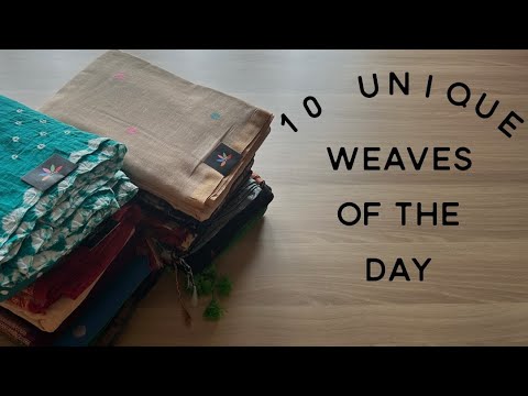 Detailed Video - 10 Unique Weaves of the Day | Shop on www.fabk.in #fabksarees #bengalhandloom