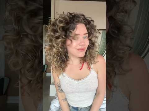 2 curly hair routines on the same hair! #curlyhair #hairtok #locken