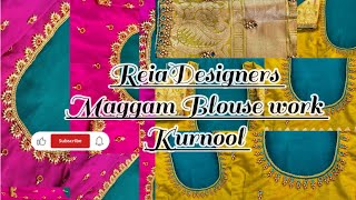 ✨ Maggam Blouse work ✨ Bridal design ✨ 2025 latest bridal Blouse work ✨ ReiaDesigners ✨#maggamblouse