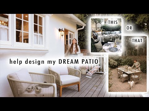 DAY IN THE LIFE *help me design my DREAM PATIO 🌿✨*