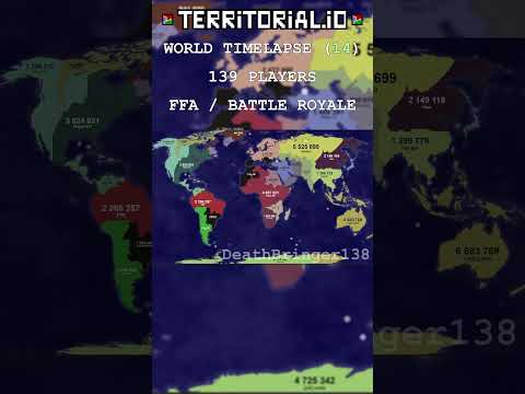 WORLD | BATTLE ROYALE | ⏰ 25x | Territorial.io Timelapse | #14 |  #territorialiotimelapse