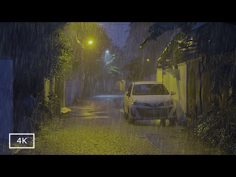 Sleep Quickly Listening to Rain & Thunder Sounds | Rainy Night ASMR | Rain Sound for Study and Sleep