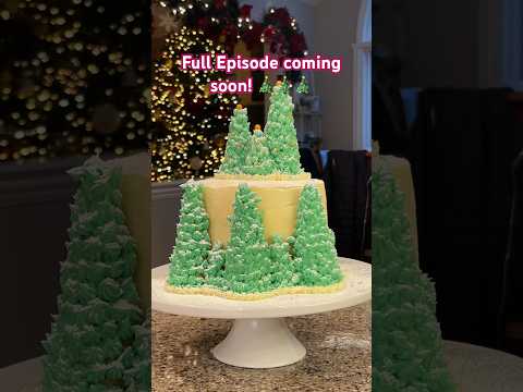 Christmas Tree Farm Cake Decorating #christmas #howto #homemade #cooking