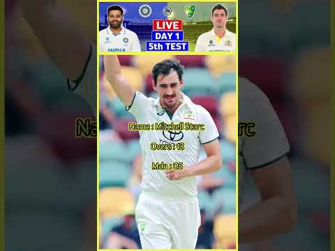 Mitchell Starc | 5th Test vs India #trendingshorts #viralvideo