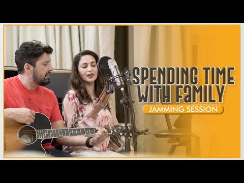 Madhuri Dixit spending time with her Family | Family Jamming Session | Madhuri Dixit Nene