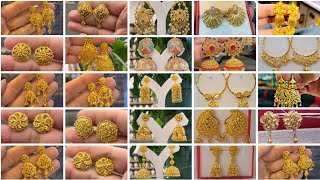 lightweight gold earrings / gold earrings designs / gold stud earrings designs / earrings design/new