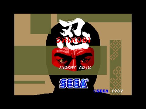 Shinobi [USA] (Arcade) - (Opening & Demo Loop)