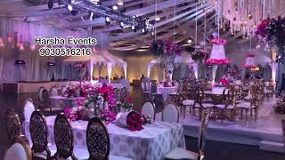 N - Convention - Hyderabad Wedding | Main Hall | Grand Reception decor by Harsha Events