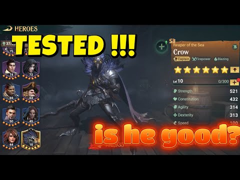 Sea of Conquest : i tested crow and i am suprised !!