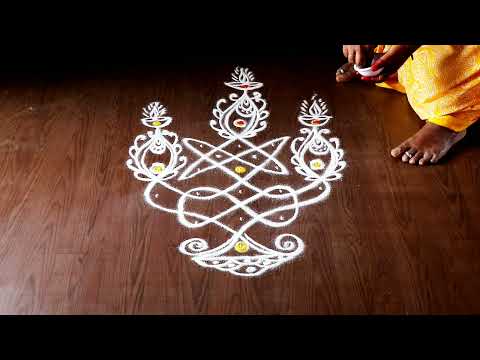 kambi kolam  | kambi mugguluu | simple kambi kolam | daily kolam | simple kolam | rangoli | kolam