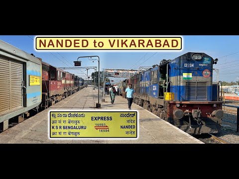 NANDED to VIKARABAD via PARLI : Train Journey Highlights | Indian Railways