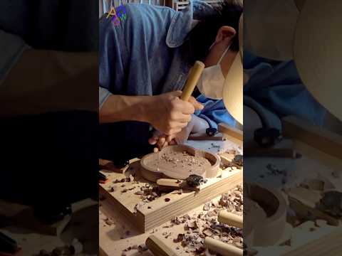 Satisfying Process of Carving Wood Plate