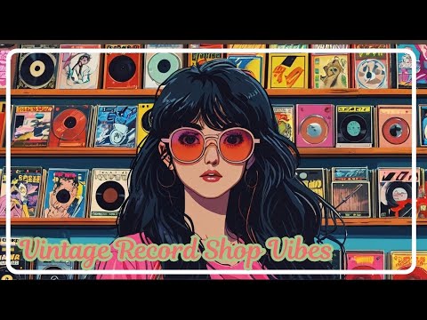 80s Japan Citypop Vibes in a Retro Record Shop