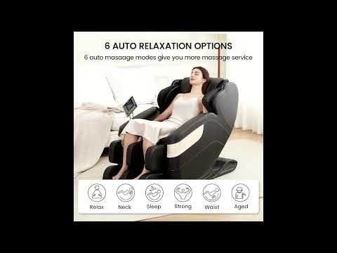 Real Relax 2024 Full Body Massage Chair – Zero Gravity Recliner, Auto Modes, Waist Heating, LCD