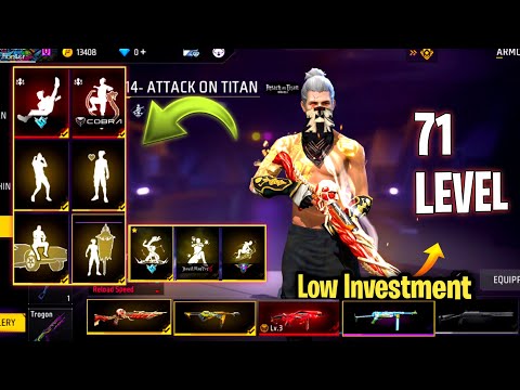 71 Level freefire collection video | Low investment free fire | Today free fire collection video 🔥