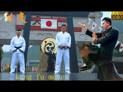 Kung Fu Movie! Japanese samurai underestimate Chinese kung fu, but the lad cripples him in the ring.