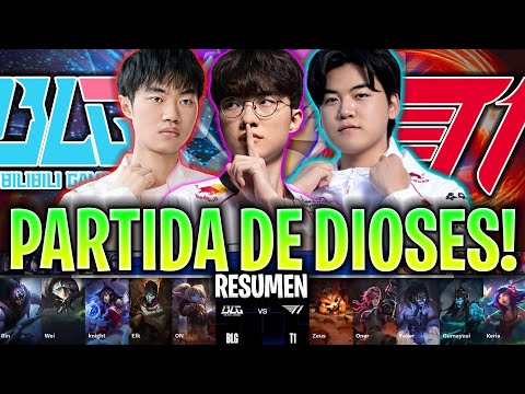 PARTIDA DE DIOSES ENTRE FAKER Y EL CAMPEÓN CHINO!😱 | BLG vs T1 RESUMEN SWISS STAGE WORLDS 2024 LVP