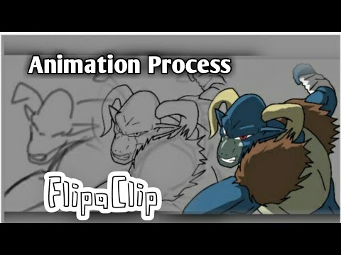 Flipaclip Animation Process - Ultra Instinct Goku vs Moro