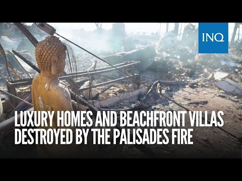 Luxury homes and beachfront villas destroyed by the Palisades Fire