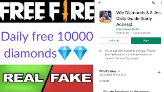 Win Diamonds & Skins Daily Guide app real or fake | free diamonds | Garena free fire | Tech Lover DK