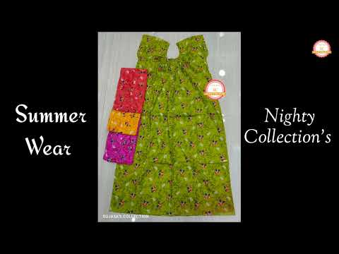 Nighty Collection's | Summer Wear Nighty | Cotton Nighty Collection's | SUJATA'S COLLECTION