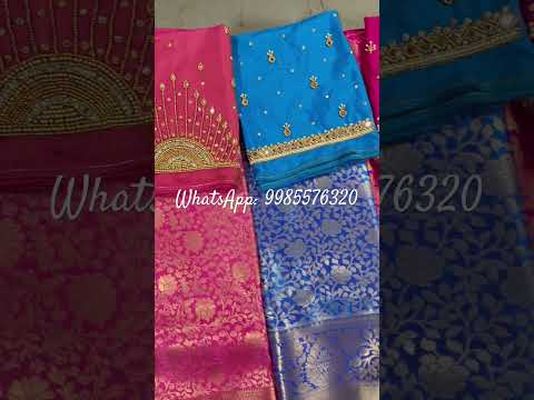 Semi kanchi self color sarees available at very affordable prices.