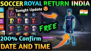 Jersey Royale Return Date Confirm | Jersey Royale Kab Aayega | Soccer Royale Return | FF New Event