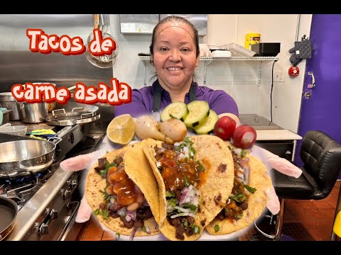 Tacos de Carne Asada 😊🔴