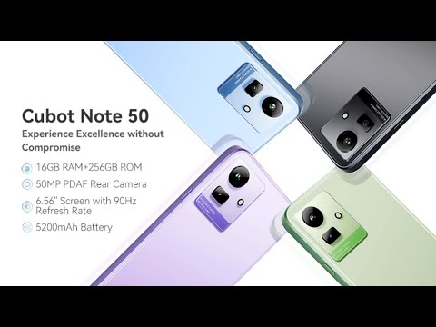 Cubot NOTE 50 Unboxing